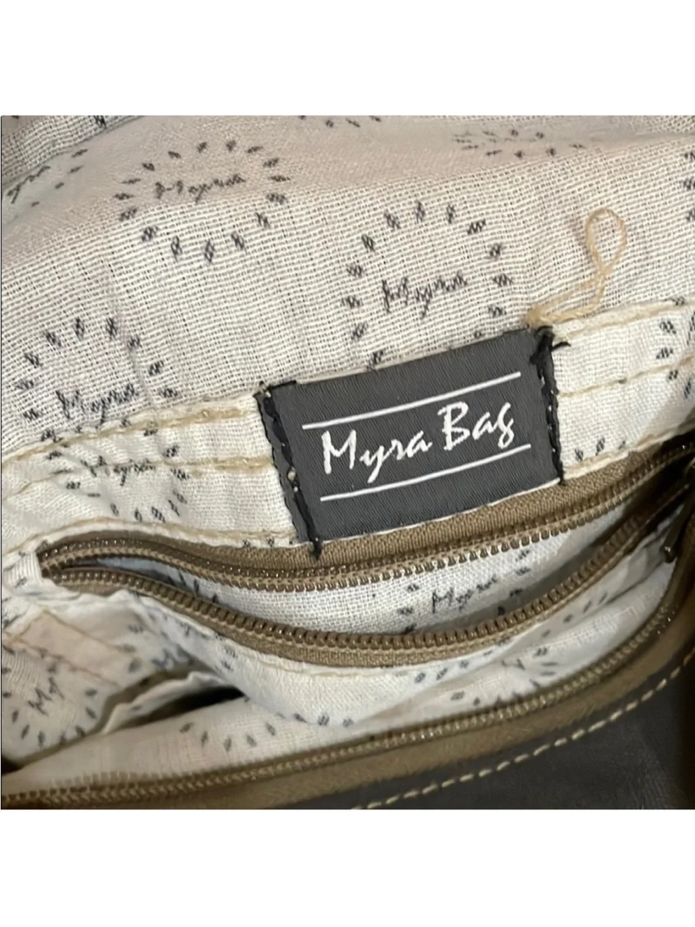 Myra Boho western Tote Bag with felt insert